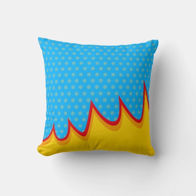 Coussin Fun Retro Comic Book Pop Art Explosion (Recto)