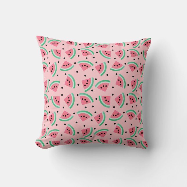 Coussin Fun Watermelon Slice Motif Summer Vibes (Recto)