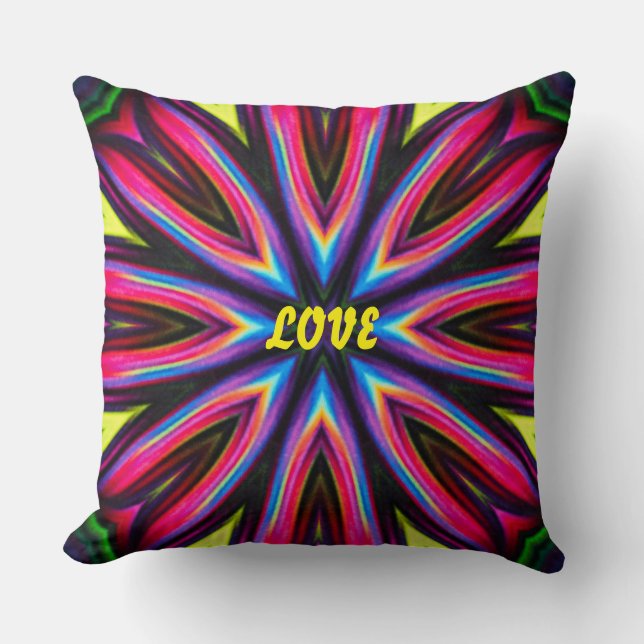 Coussin Funky Colorful Retro style  (Recto)