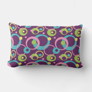 Coussin Funky Purple Circles