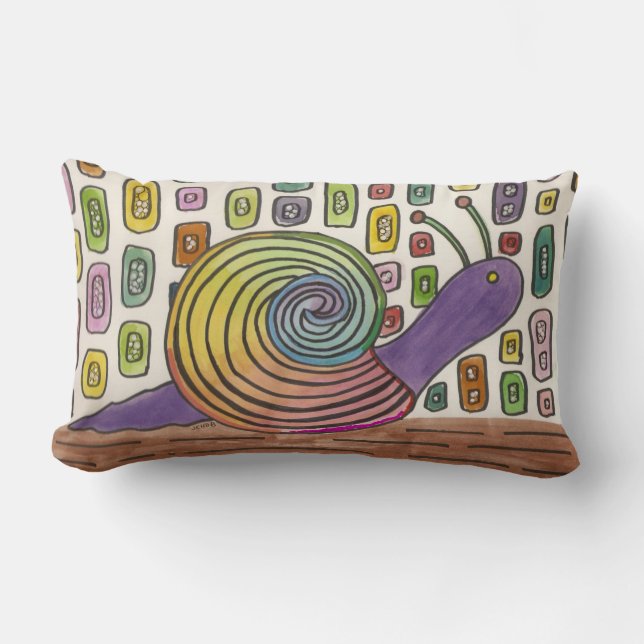 Coussin Funky Snail Lumbar (Recto)