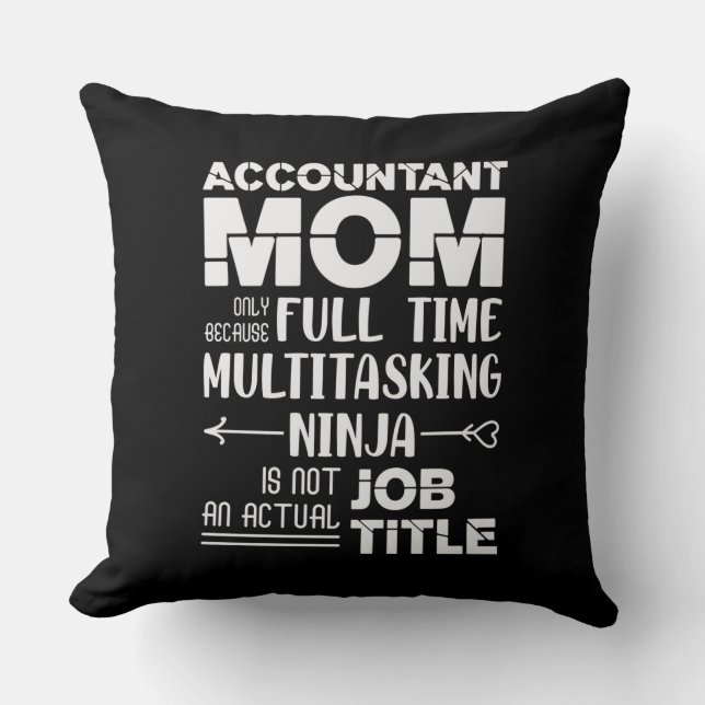 Coussin Funny Accountant (Recto)