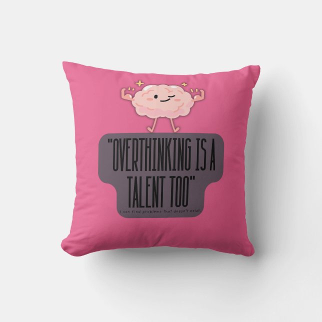 Coussin   Funny Brain Power Apparel for  Introverts (Recto)