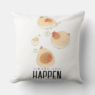 Coussin funny chicken