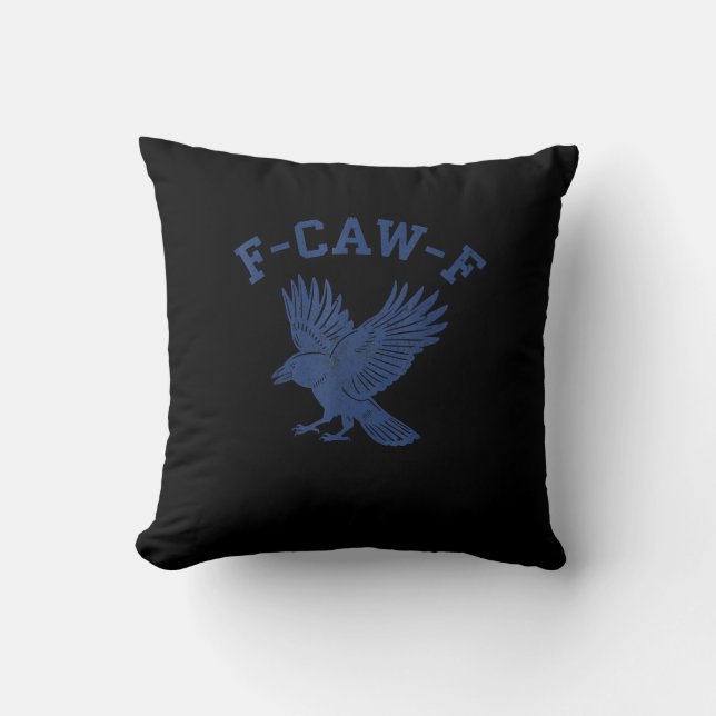 Coussin Funny F-Caw-F Crow (Recto)