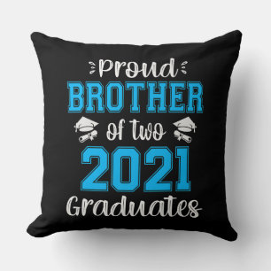 Coussin Funny Fier Frère de 2021 Graduates T-shirt