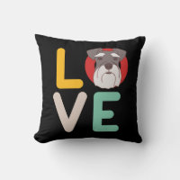 Funny I Love Miniature Schnauzer I Heart Amoureux