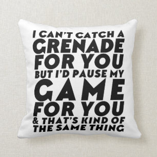 Coussin Funny Jeux Vidéo Jeu Geek Nerd Gamer Love