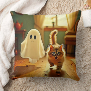 Coussin Funny Kitten Éffrayant Friend