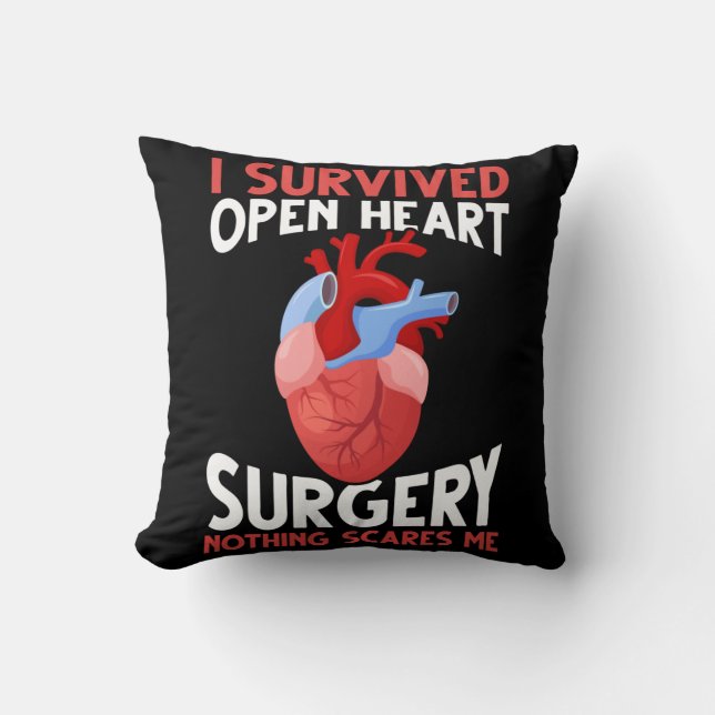 Coussin Funny Open Heart Chirurgie Récupération (Recto)