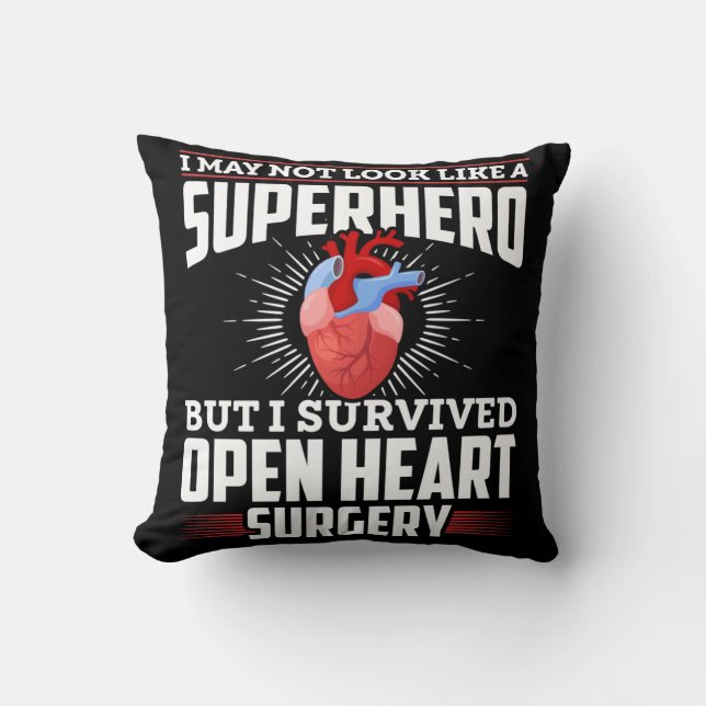 Coussin Funny Open Heart Surgery Recovery (Recto)