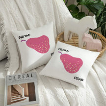 Funny Pear Pun – “From: Pear” Pop Art Fruit Canva