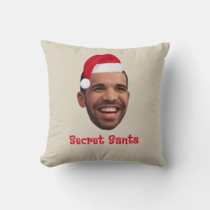 Coussin Funny Père Noël noël personnalisable photo