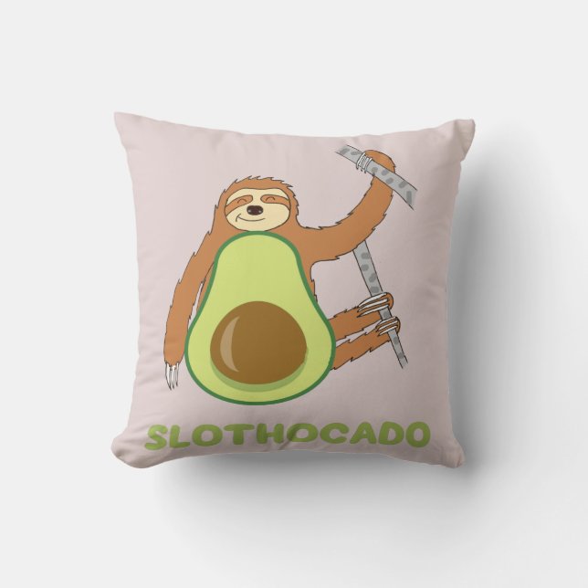 Coussin Funny Slothocado (Recto)