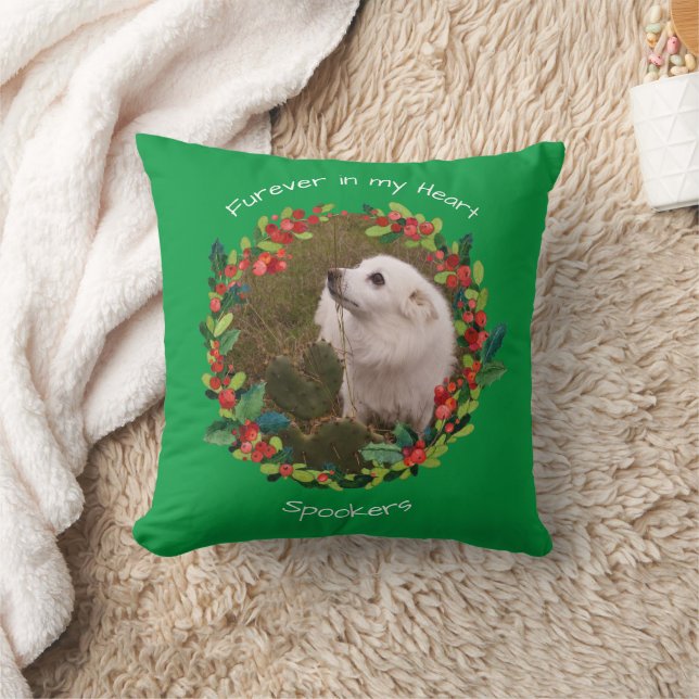 Coussin FURever Dans Mon Coeur Noël Animaux Modèles / Vert (Couverture)