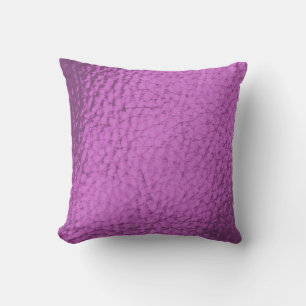 Coussin Fuschia Dark Faux Design en cuir