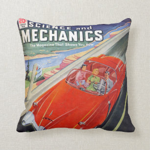coussin futuriste de coussin de style de bande