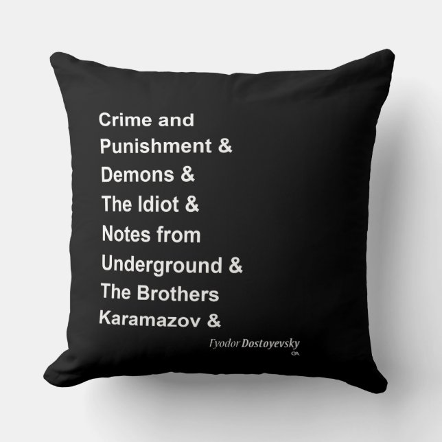 Coussin Fyodor Dostoyevsky (Recto)