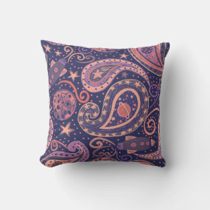Coussin Galaxie de l'espace rétro