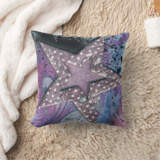 Coussin Galaxy Purple Star
