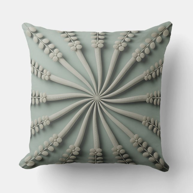 Coussin Galuh Spiral Vine 3D Batik Motif (Recto)