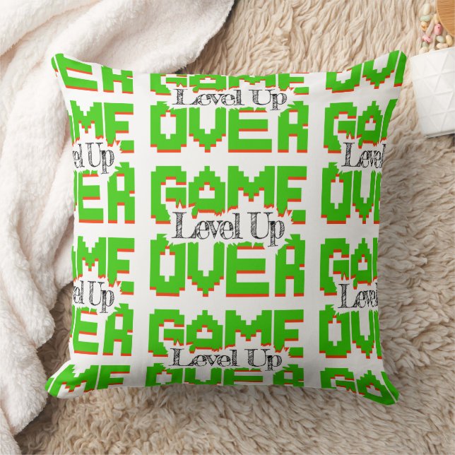 Coussin Game Over: Restore Old-School Fun, Level Up Today (Couverture)