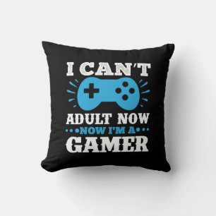 Coussin Gamer Cadeau Maintenant Je Suis Un Gamer