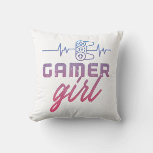 Coussin Gamer Girl Heartbeat jeu
