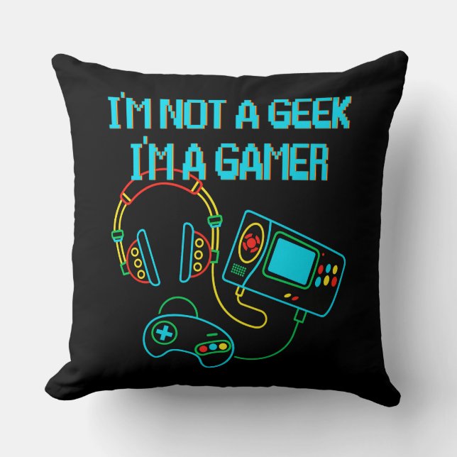 Coussin Gamer Retro Neon (Recto)