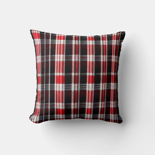 Coussin Gamme Abstraite Red Black (Recto)