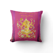 Coussin GANESHA personnalisé au réchauffement du f
