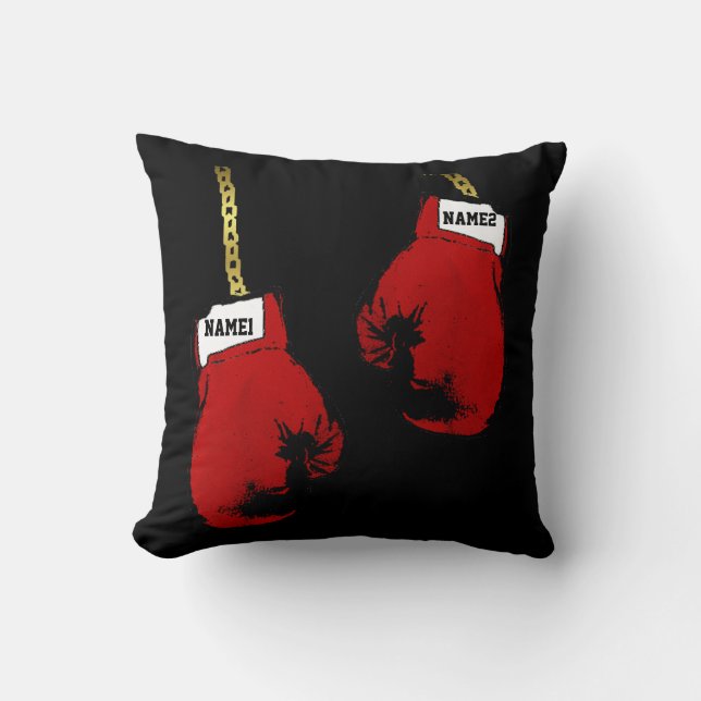 Coussin Gants de boxe personnalisés (Recto)