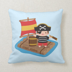 Coussin Garçon pirate mignon Aventure en mer Chambre d'enf