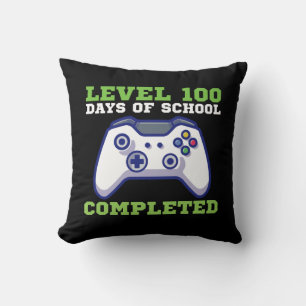 Coussin Garçons Niveau 100 Jours d'école terminés