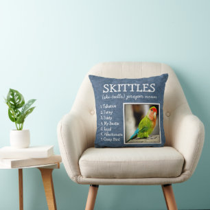 Coussin Garde-animaux personnalisés Dénim Bleu Lin Look