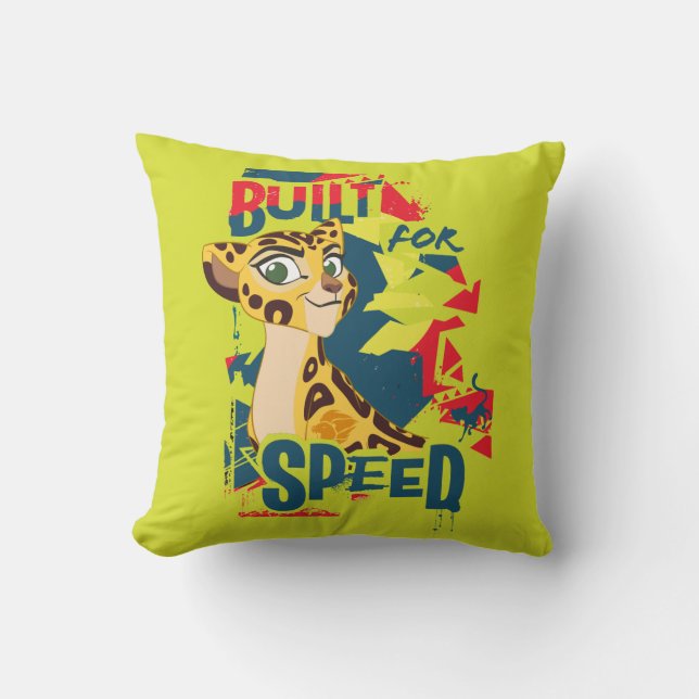 Coussin Garde de Lion| Conçu Pour Les Fuli De Vitesse (Recto)