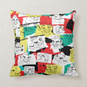 Coussin Garde de Lion Motif des expressions Kion