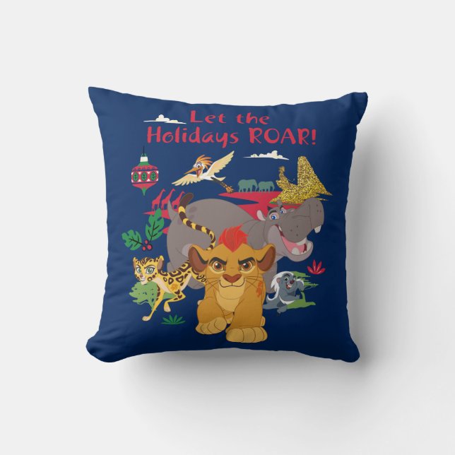 Coussin Garde de Lion| Que les fêtes ruinent (Recto)