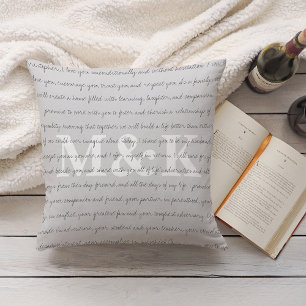 Coussin Garde-Vow de mariage personnalisé