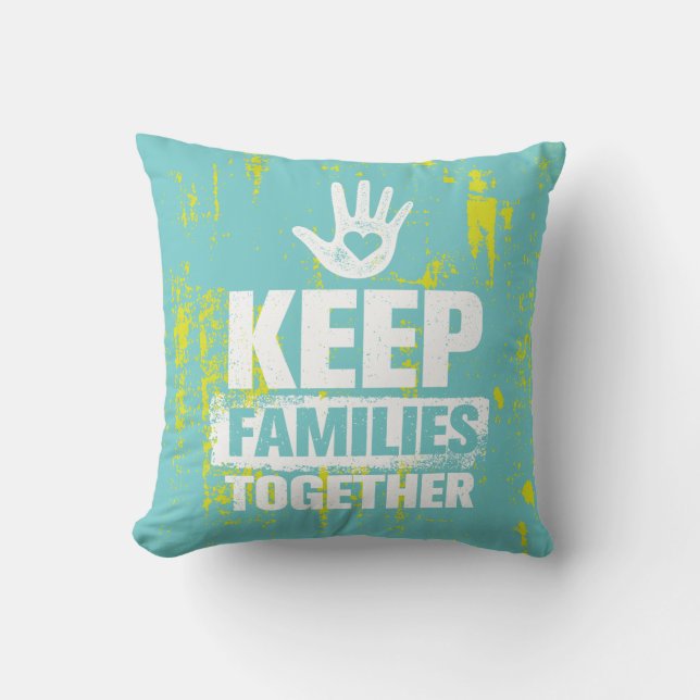 Coussin Garder les familles unies (Recto)