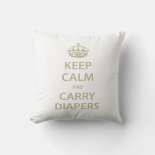 Coussin Gardez le calme et portez des plongeurs