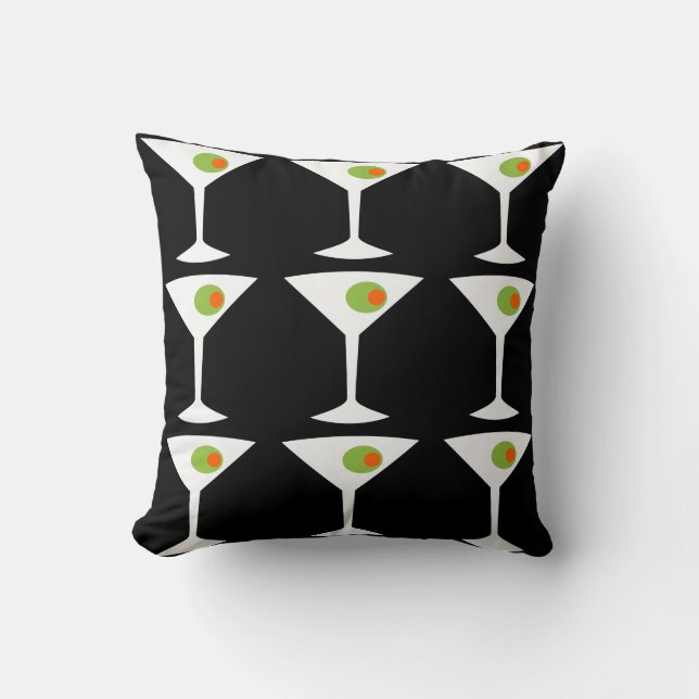 Coussin Gardez-les prochain carreau de Martini (le noir) (Recto)