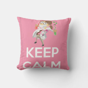 Coussin Gardez votre calme et faites confiance à la scienc