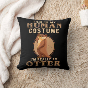 Coussin Gardien de zoo en costume d'animal drôle