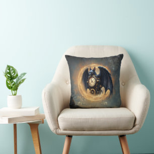 Coussin Gardien du temps au clair de lune – Chauve-souris