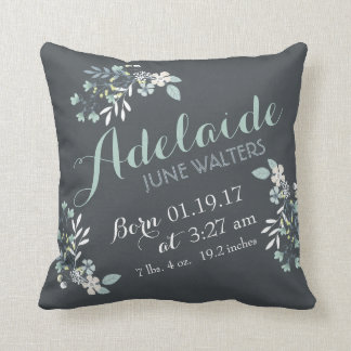 Coussin Gardien vert gris Floral