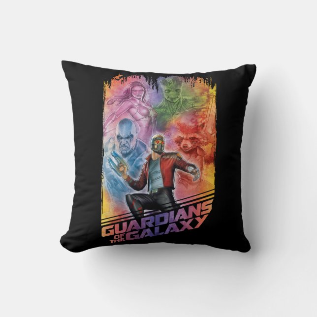Coussin Gardiens de la Galaxie | Technicolor Crew (Recto)
