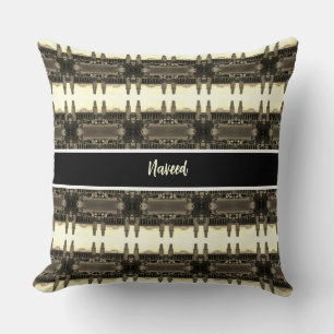 Coussin Gare centrale ferroviaire vintage de Bagdad en Ira