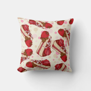 Coussin Gâteau aux fraises