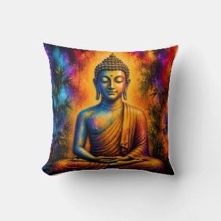 Coussin Gautama Buddha en profonde méditation